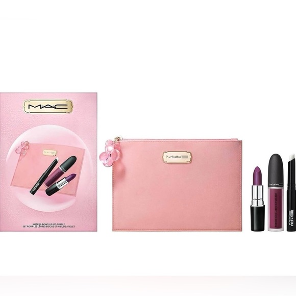 MAC Limited Edition Kisses & Bows Lip Kit: Purple.